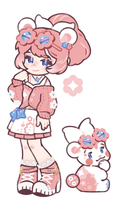 2H + 4HC baobear custom (cotton pen)